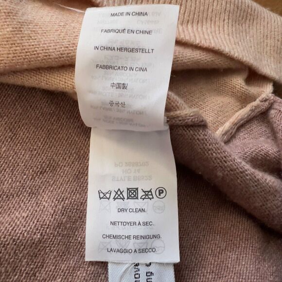 J.Crew Sweater Tunic Size XXS Tan/Brown Colorblock Hi-Lo Hem B6522 - Picture 7 of 8